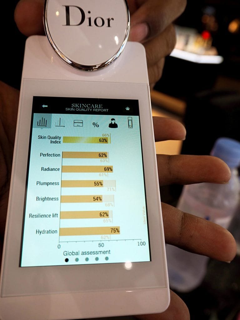 dior skin analyzer