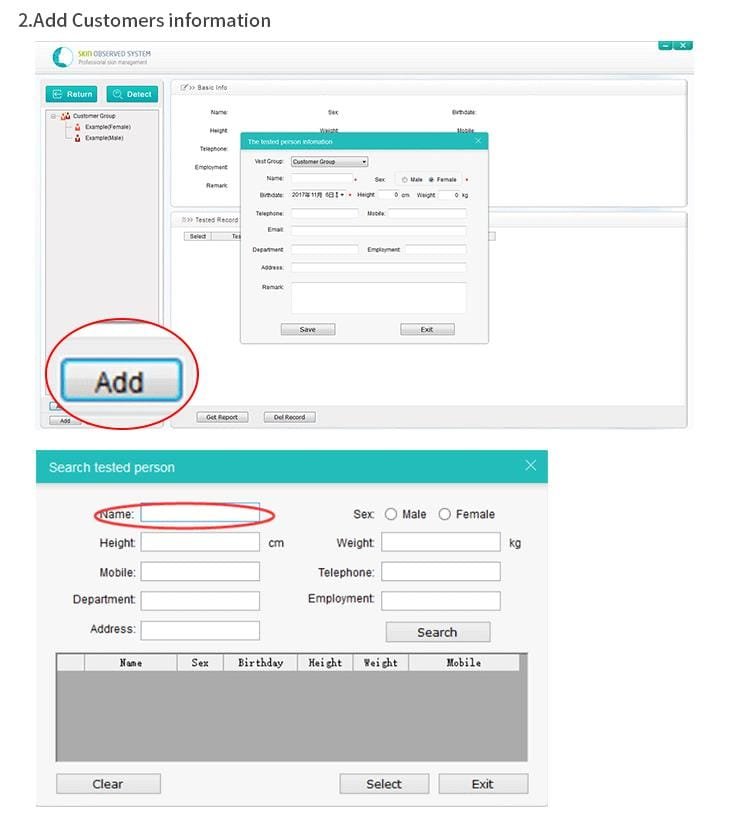 skin analyzer camera